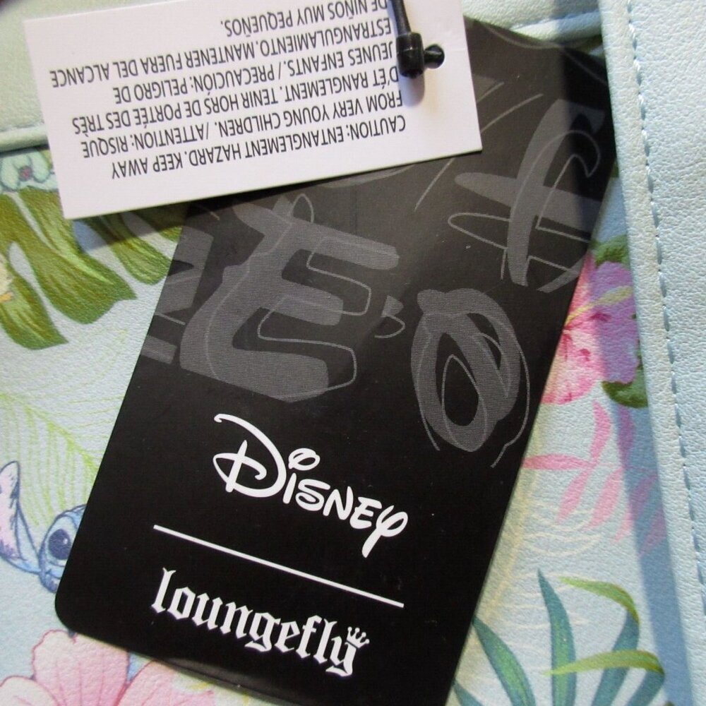 NWT Loungefly x Disney Lilo & Stitch Tropical Friends Floral Mini Backpack - Picture 4 of 5